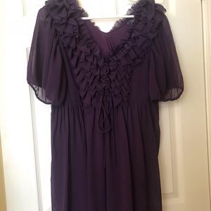 Purple Ruffle Dress